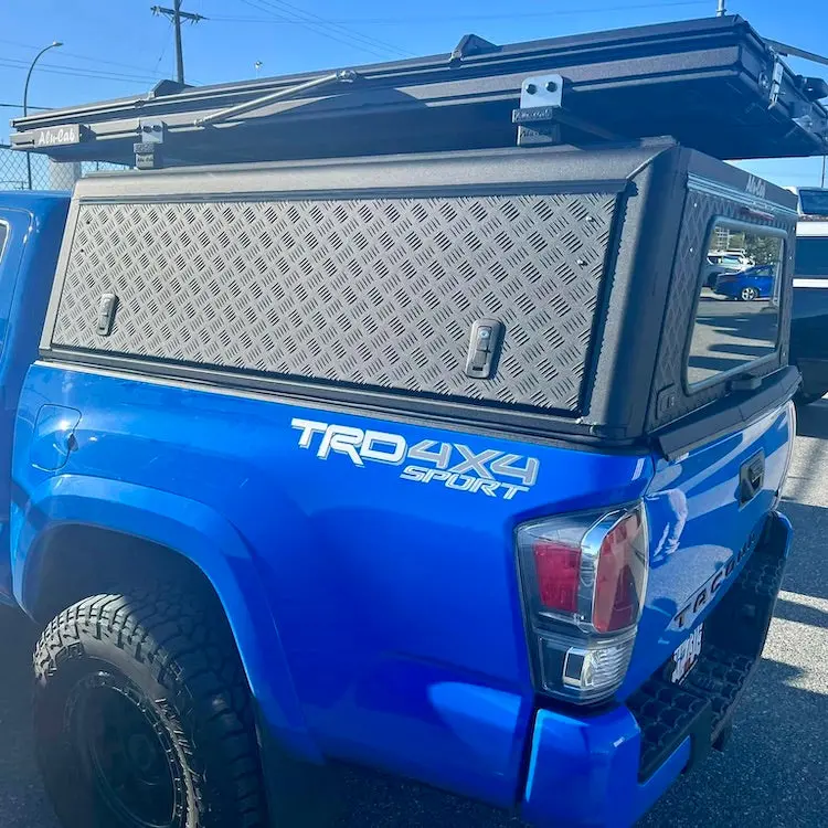 Alu-Cab Explorer Canopy – Tread Plate Aluminum 1