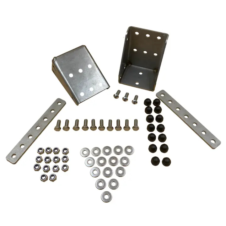 Brackets: Alu-Cab Shower Cube To Load Bars 1