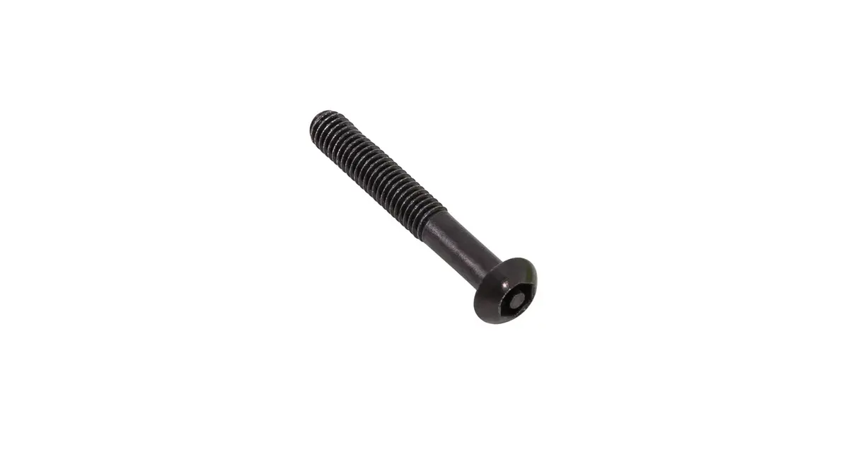 M6 X 40Mm Black Button Head Security Screw (Stainless Steel) (6 Pack) 1