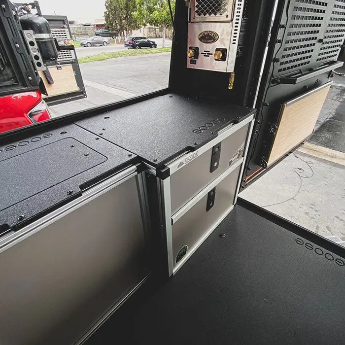 Alu-Cabin Dodge Ram 6'4" Rear Double Drawer Module 1