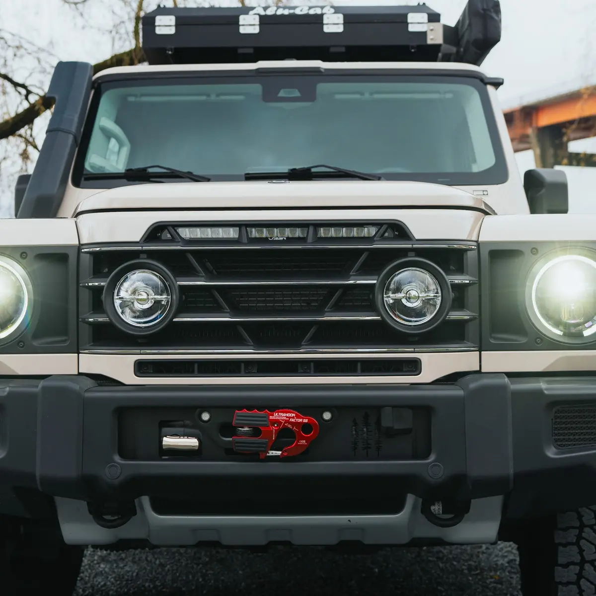 Hidden Winch Mount System For Ineos Grenadier | Warn Vr Evo 12-S Kit 1