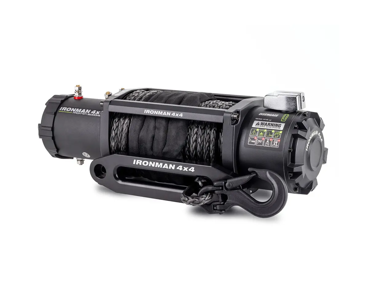 Frontier 12,000 Lb Winch With Synthetic Rope 1