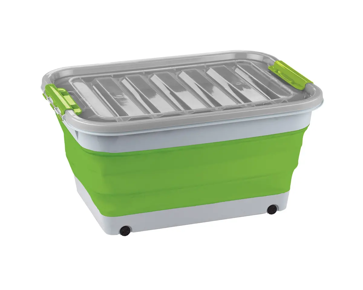 Collapsible Storage Tub With Lid - 30L 1
