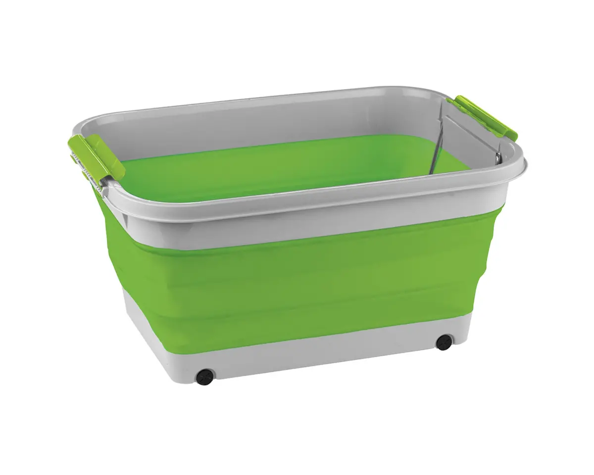 Collapsible Storage Tub With Lid - 45L 1