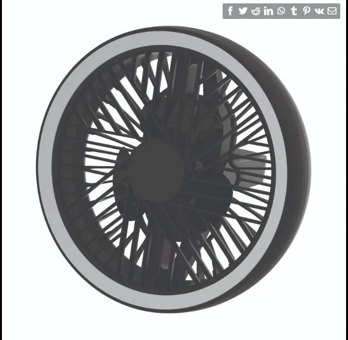 Hi Flow Tent Fan And Led Light - Itentfan003 1