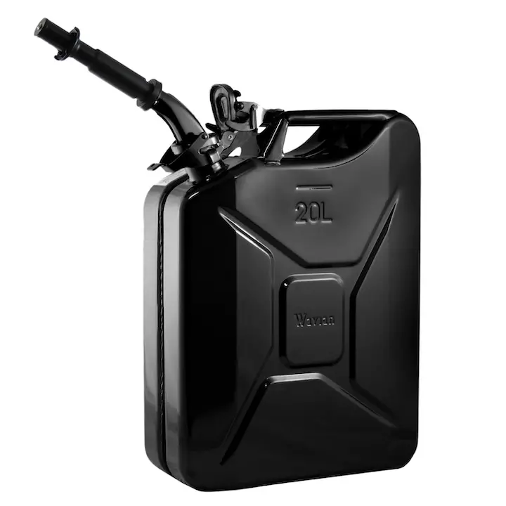 Fuel Can With Spout - 20L (5.3G) - Black 1