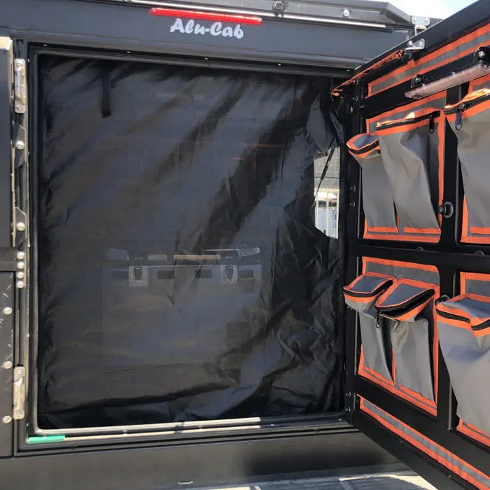 Alu-Cab Rear Door Mozzie / Midge Net With Privacy Cover 1