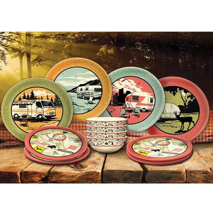 Camp Casual 12 Piece Dish Set 1