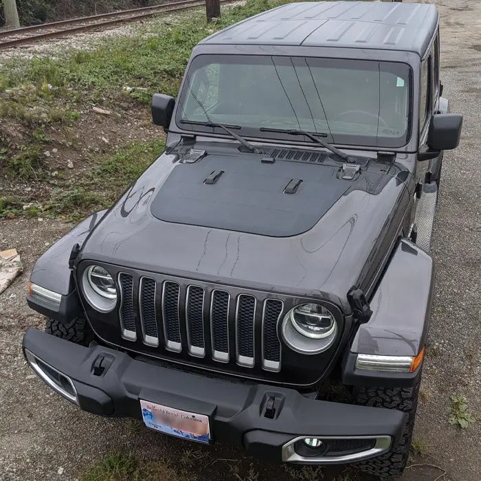 Cascadia Hood Solar Panel Jeep Jl / Gladiator 2019+ 1