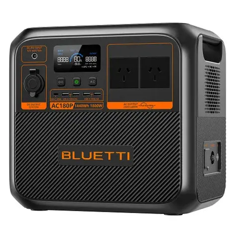 Bluetti Ac180p Home & Portable Power Station | 1800W (2700W Surge) 1440Wh 1
