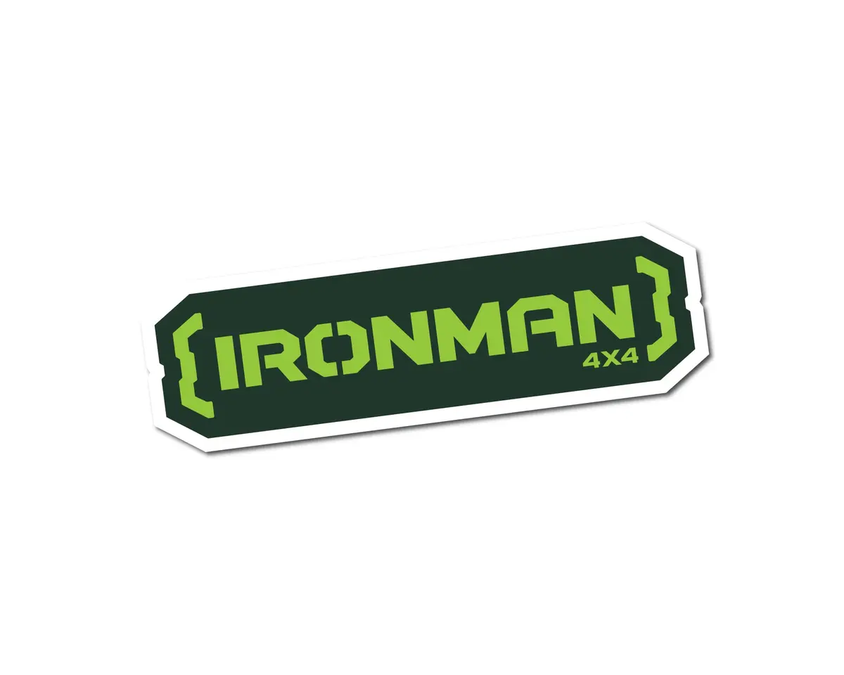 Ironman 4X4 Vinyl Sticker | Green Logo (25 Pack) 1