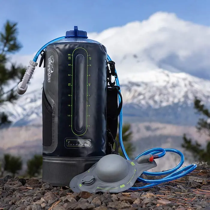 Portable Camping Pressure Solar Shower - 3 Gallon (12L) 1