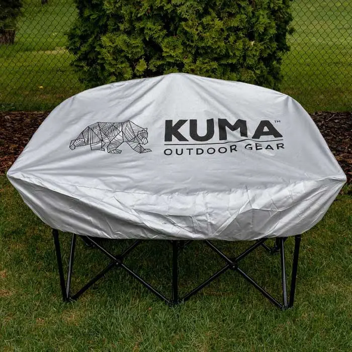 Kuma Bear Buddy Double Chair Cover Silver 1