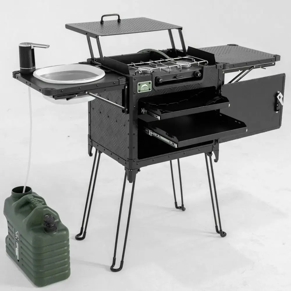 Wild Land Kitchen Box V2 Pro – Foldable Camping Kitchen 1
