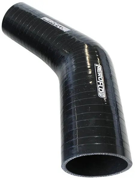 Gloss Black 45° Silicone Hose Reducer/Expander – 4" To 3.5" Id 1