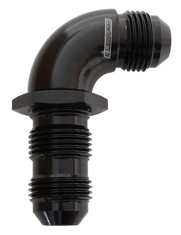 An Bulkhead Fitting – 90° Full-Flow -4An Black Anodized – Af533-04Blk 1