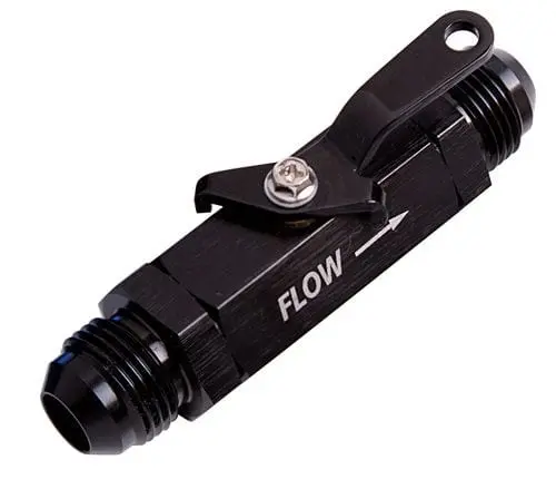 Af1000-06Blk -6An Black Anodized Shut-Off Valve – Precision Flow Control 1