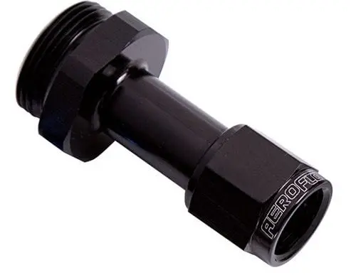 Af160-06-1Blk Female -6An Carburetor Adapter – Black Anodized 1