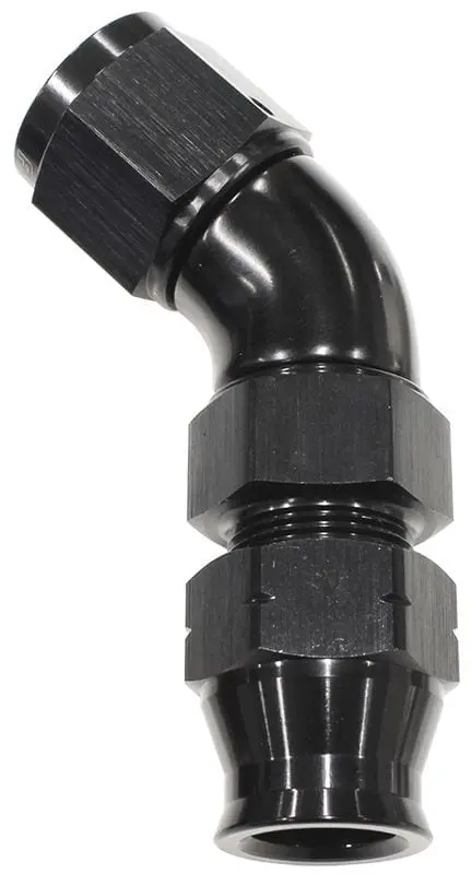 45-Degree Tube-To-Female An Adapter: 1/4" Od To -4An - Af129-04Blk 1