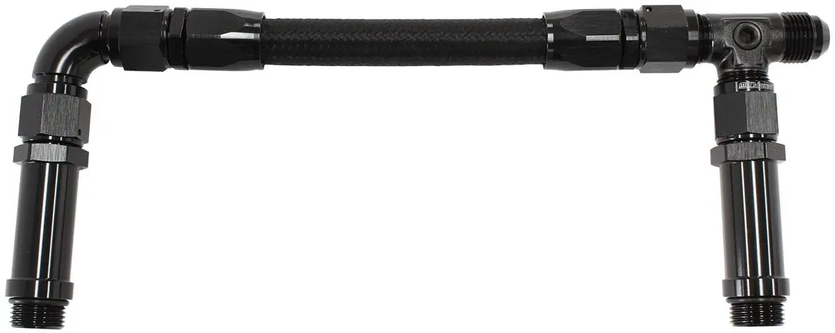 Af165-08Blk -8An Ultra-High-Pressure Carburetor Inlet Rail Kit 1