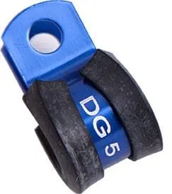 Blue-Anodized Cushioned P-Clamp – 5/8" Internal Diameter (Af158-10) 1