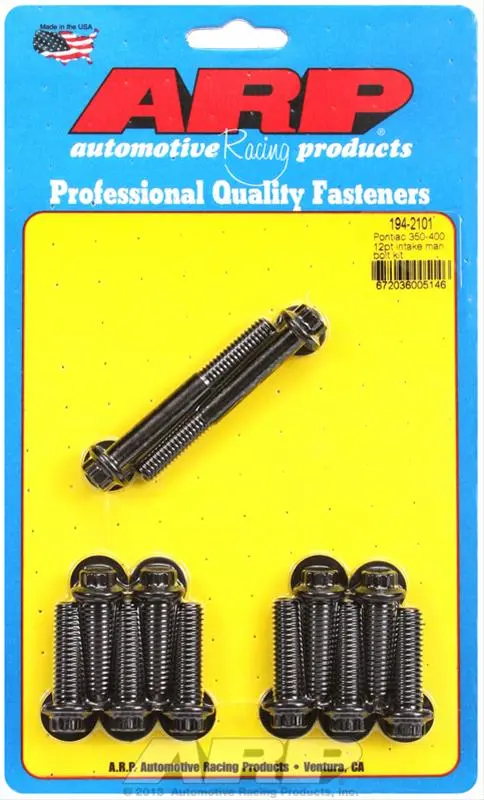 Arp 194-2101 Intake Manifold Bolt Kit – Chromoly Fasteners For High-Clamp Applications 1
