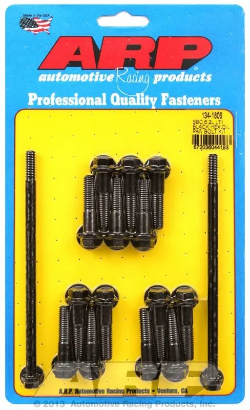 Ar134-1806 12-Point Black Oxide Oil Pan Bolt Set 1