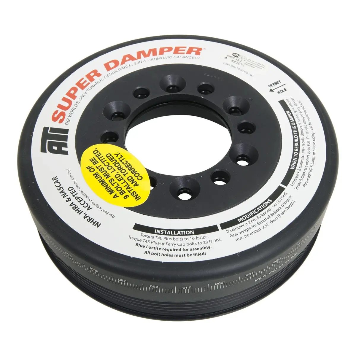 Ati Super Damper Serpentine Harmonic Balancer – Model Ati917315, 8" Diameter 1