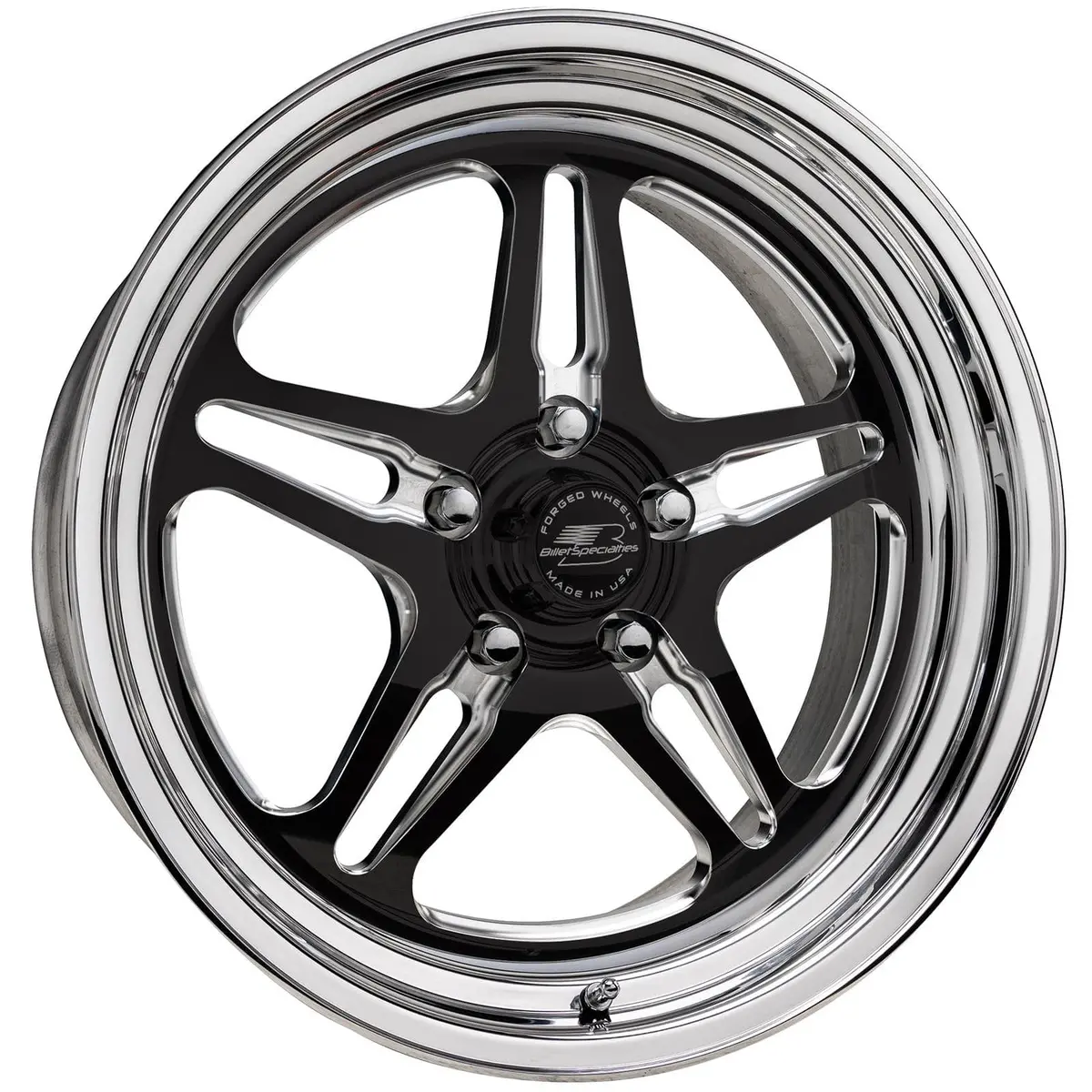 Billet Specialties Amcb45870 Amc45 Lonestar Black Satin Custom Wheels 1