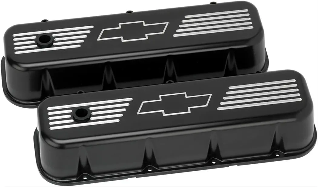 Billet Specialties Blk96121 Die-Cast Aluminum Valve Covers – Sleek Black Finish 1