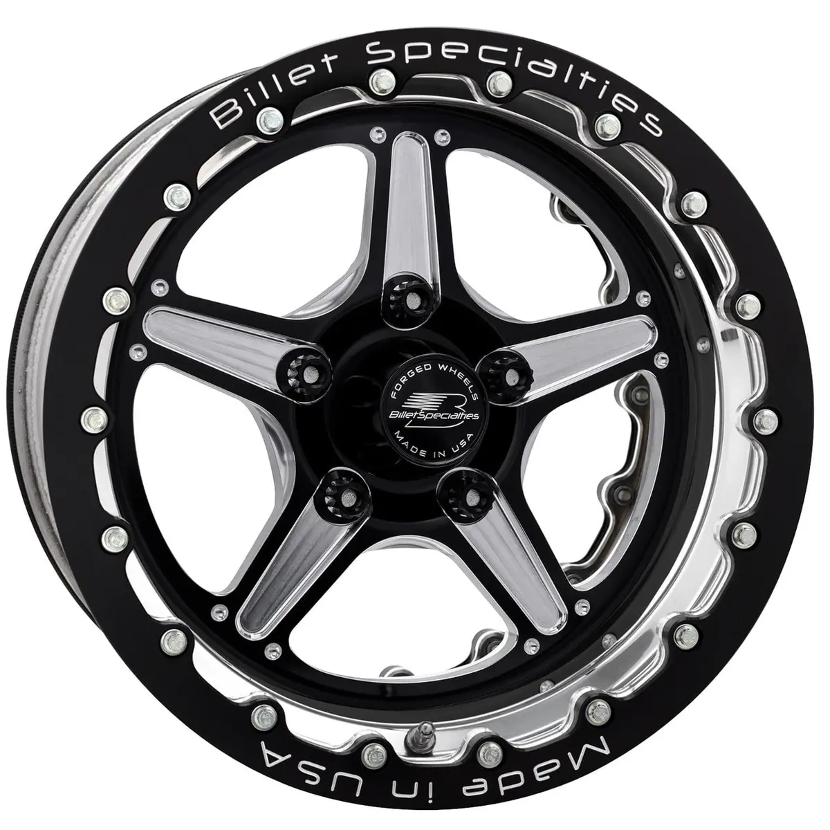 Billet Specialties Brdb23512L7365 Street Lite Black Double Beadlock Wheels 1