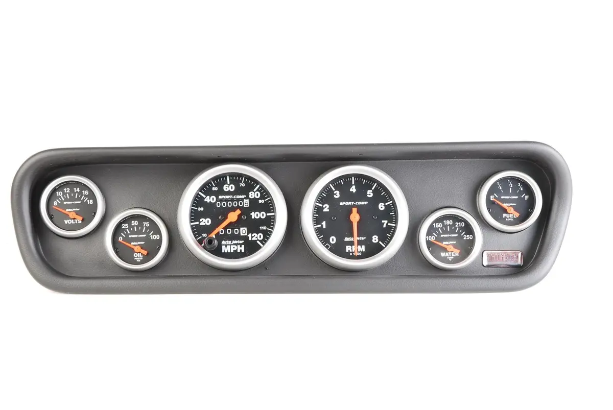 Classic Thunder Road 612641411 Gauge Cluster With Autometer Instruments 1