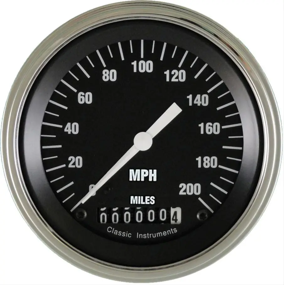 Classic Instruments Hot Rod Series Speedometer – Hr57Slc, 5" Analog With Led Backlight 1