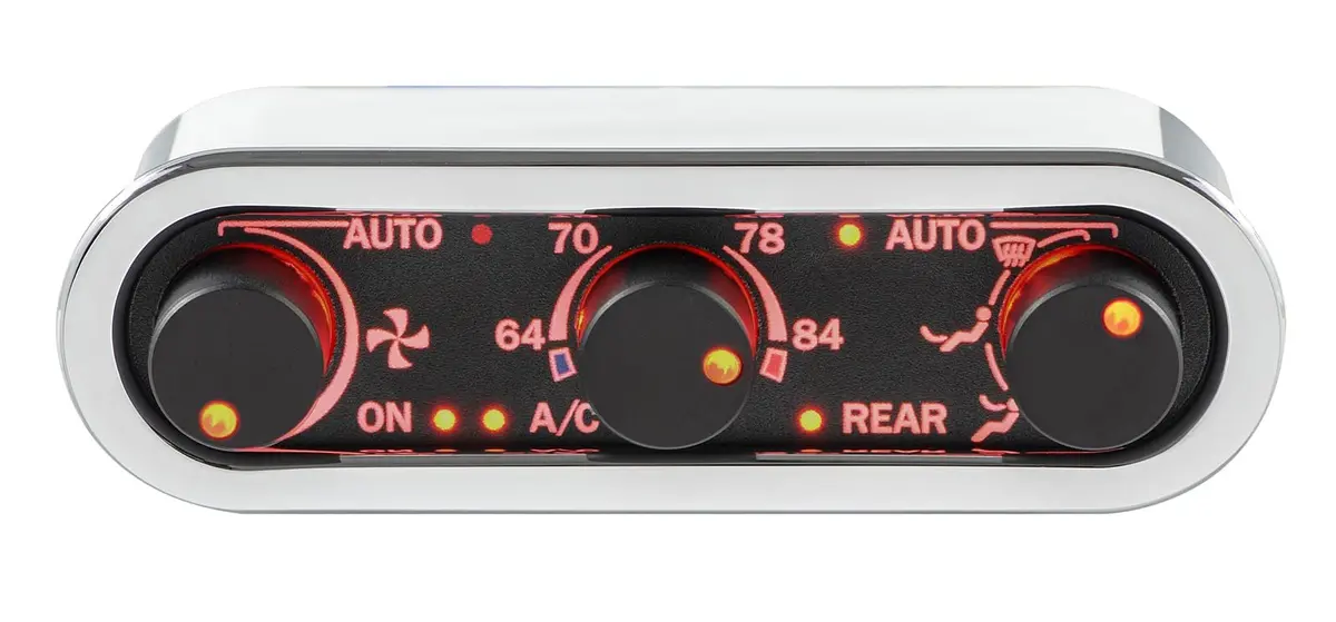 Dakota Digital Dcc-3000Hc-S-R Gen-Iv Vhx Climate Control System With Three-Knob Interface 1
