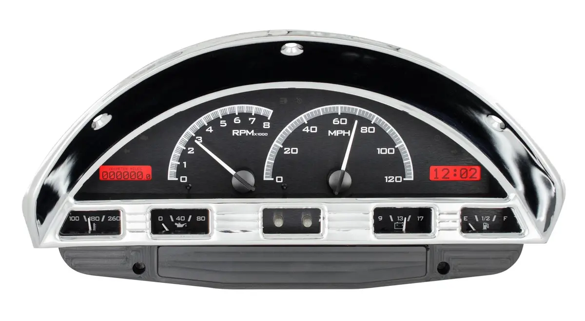 Dakota Digital Vhx-56F-Pu-K-R Direct-Fit Analog Gauge System With Tach 1