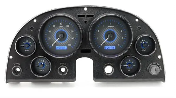Dakota Digital Vhx-63C-Vet-C-B Analog Gauge System – Vet-Style, Direct-Fit Electronic Cluster 1