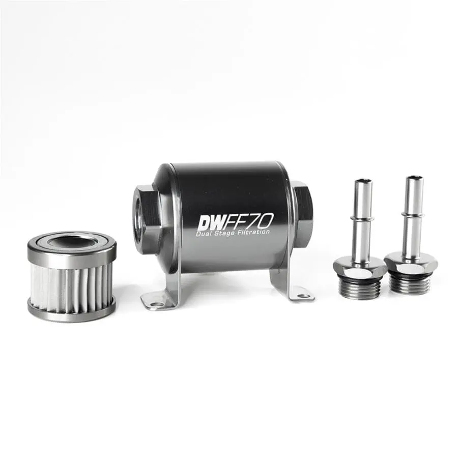 Deatschwerks 8-05-02-010 Inline Fuel Filter – High-Flow Racing Grade 1