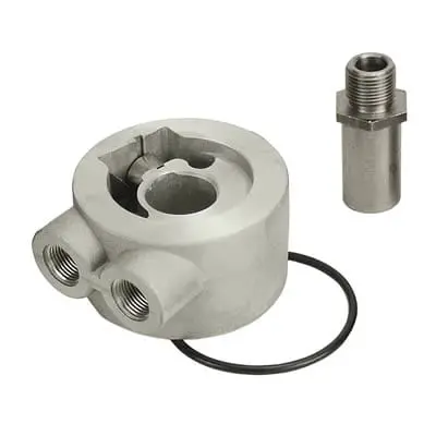 Derale Temperature-Controlled Oil Sandwich Adapter – Electric Fan Ready – 25732 1