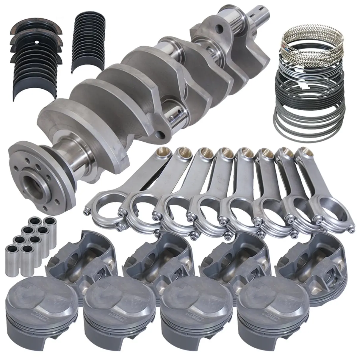 Eagle B14125040 Competition Rotating Assembly – Balanced Crank, Rods, And Pistons 1