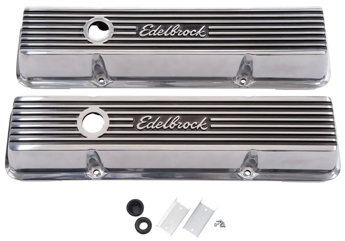 Elite Ed4262 2-Series Polished Short Valve Covers – Lightweight Design 1