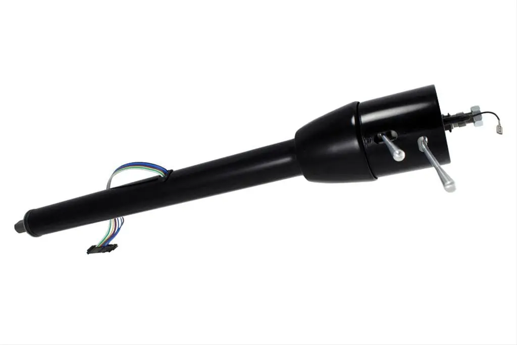 Flaming River Fr20005Bbk Classic Floor-Shift Steering Column – Billet Aluminum, Black Finish 1